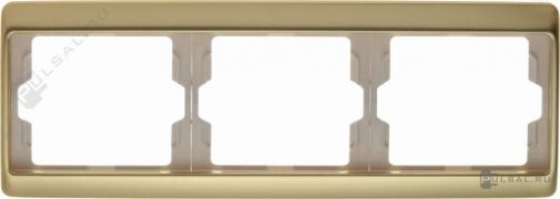 РамкaArsys, 3 поста, цвет - золотой, металл
