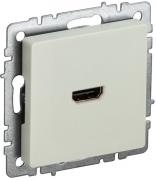 IEK Brite Base Бежевый Розетка HDMI