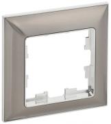 IEK Brite DECOR Никель/Хром 3D-форма Рамка 1-ая