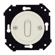 Bironi Шедель Бриз Слоновая кость матовый Выключатель 1-клавишный (скрытый монтаж)