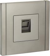 IEK Fortepiano Сталь Розетка Компьютерная 1-ая RJ45 Cat.6e