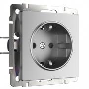 Розетка
Alumax,  Split,  Slab,  Senso,  Baguette,  Acrylic,  Platinum,  Elite,  Snabb,  Stream,  Flock,  Stark,  Fiore,  Favorit,  Diamant,  Aluminium,  Antik,  Metallic,  со шторками,  с заземлением,  одинарная,  винтовые клеммы,   цвет - серебряный мат
