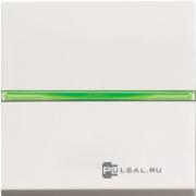 ВыключательZenit, одноклавишный, с индикацией, цвет - белый