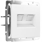 Розетка компьютерная RJ45 Кат.5е UTP
Alumax,  Split,  Slab,  Senso,  Baguette,  Acrylic,  Platinum,  Elite,  Snabb,  Stream,  Flock,  Stark,  Fiore,  Favorit,  Diamant,  Aluminium,  Antik,  Metallic,  двойная,   цвет - белый матовый