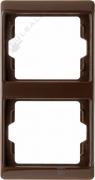 РамкaArsys, 2 поста, цвет - коричневый глянцевый, пластмасса