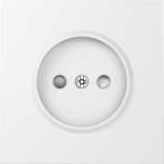 Donel S08 Матовый Белый Накладка Розетки б/з со шторками