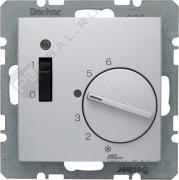 Терморегулятор 10А, НЗ-контакт, 24В
B.7,  поворотный,  датчик t° воздуха (встроенный),  без таймера,   цвет - алюминий матовый