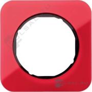 Рамка
R.1,  1 пост,   цвет - красный,  черный глянцевый,  пластмасса