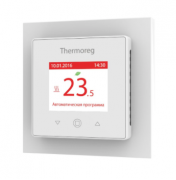 Thermo Thermoreg Белый Терморегулятор программируемый TI-970 16А, датчик t° воздуха (встроенный), датчик t° пола (внешний)