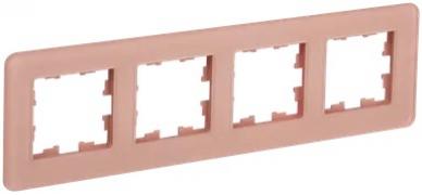 IEK Brite DECOR Дымчатый матовый стекло Рамка 4-ая скругл.угол