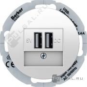 Розетка USB, 1,4А
R.Classic,  USB type-A 5V,  двойная,   цвет - белый глянцевый
