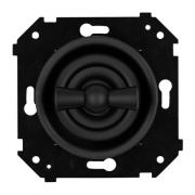 Bironi Шедель Бриз Черный матовый Переключатель 1-клавишный (скрытый монтаж)