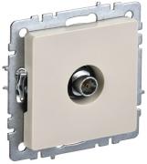 IEK Brite Base Бежевый Розетка TV оконечная