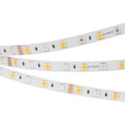 Светодиодная лента RT-B60-10mm 24V RGBW-Day (14.4 W/m, IP20, 5060, 5m)
Аrlight,   длина - 5м,   ширина - 10мм,  900Лм/м,   мощность - 14Вт/м,   цветовая температура - 4000К,   цвет свечения  - RGBцвет свечения  - белый нейтральный,   напряжение - 24 ВВ,
