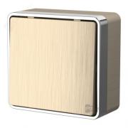 Переключатель
Gallant,  одноклавишный,  без подсветки,   цвет - шампань рифленый