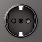 Donel A07 Матовый Титан Накладка Розетки с/з со шторками