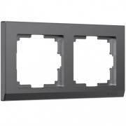 Рамкa
Stark,  2 поста,   цвет - графит матовый,  пластмасса