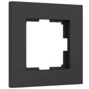 Рамка
Slab,  1 пост,   цвет - черный матовый,  пластмасса