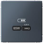 ArtGallery Грифельт Розетка USB C 65W высокоскор.заряд. QC, PD (USB type-C 5V)