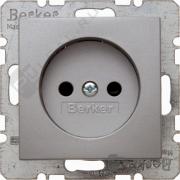 Розетка
B.7,  со шторками,  без заземления,  одинарная,  безвинтовые клеммы,   цвет - алюминий матовый