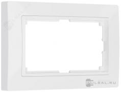 Рамкa Basic для двойной розетки
Snabb,  2 поста без перегородки,   цвет - белый,  белый,  пластмасса