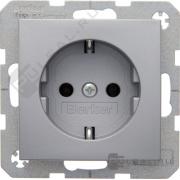 Розетка
B.7,  без шторок,  с заземлением,  одинарная,  безвинтовые клеммы,   цвет - алюминий матовый