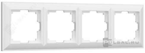 Рамкa
Fiore,  4 поста,   цвет - белый,  пластмасса