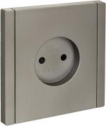 IEK Fortepiano Сталь Розетка б/з со шторками, винтовой зажим