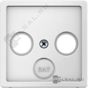 Накладка
Q.1,  Q.3,  Q.7,  телевизионная (TV),  спутниковая (SAT),  радио (R),  двойная,  тройная,   цвет - белый бархат