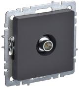 IEK Brite Base Графит Розетка TV оконечная