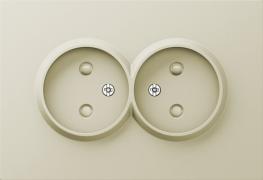 Donel A07 Шампань Накладка Розетки 2-ая б/з со шторками