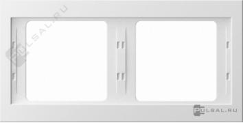 Рамкa
K.1,  2 поста,   цвет - белый глянцевый,  пластмасса