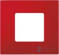 Рамка-декорSimon 27 play, 1 пост, цвет - красный, пластмасса