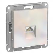 Atlas Design Жемчуг Розетка компьютерная 1-ая RJ45, кат.5e