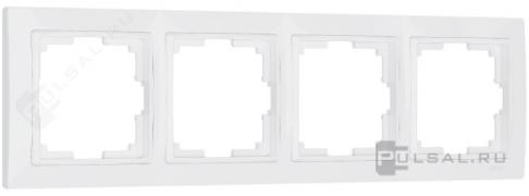 Рамкa Basic
Snabb,  4 поста,   цвет - белый,  белый,  пластмасса