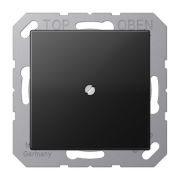 Jung A Flow/A 550 Черный матовый Вывод кабеля с разгрузкой натяжения