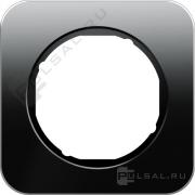 Рамка
R.1,  1 пост,   цвет - черный,  черный глянцевый,  стекло