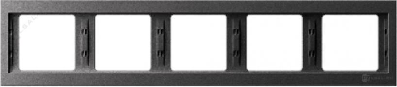 Рамкa
K.1,  5 постов,   цвет - антрацит матовый,  пластмасса