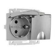 Розетка
Alumax,  Slab,  Senso,  Baguette,  Acrylic,  Platinum,  Elite,  Snabb,  Stream,  Flock,  Stark,  Fiore,  Favorit,  Diamant,  Aluminium,  Antik,  Metallic,  со шторками,  с крышкой,  с заземлением,  двойная,  винтовые клеммы,   цвет - серебряный р