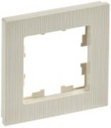 IEK Brite Base Бежевый Рифленый Рамка 1-ая