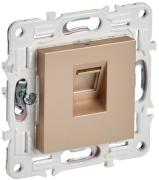 IEK Skandy Песчаный Розетка Компьютерная 1-ая RJ45 Cat.5e