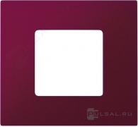 Рамка-декорSimon 27 play, 1 пост, цвет - баклажановый artic, пластмасса