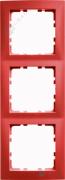 Рамкa
S.1,  3 поста,   цвет - красный глянцевый,  пластмасса