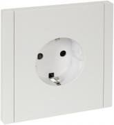 IEK Fortepiano Белый Розетка с/з со шторками, винтовые клеммы