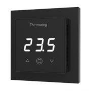 Thermo Thermoreg Черный Терморегулятор TI-300 16А, датчик t° воздуха (встроенный), датчик t° пола (внешний)