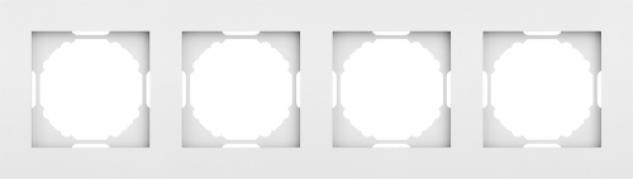 Donel A07 Матовый Белый Рамка 4-ая