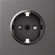 Donel S08 Матовый Титан Накладка Розетки c/з со шторками