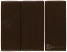 КлавишиArsys, трехклавишный, без подсветки, цвет - коричневый глянцевый