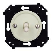 Bironi Шедель Бриз Тумблерный Слоновая кость матовый Выключатель 1-клавишный (скрытый монтаж)