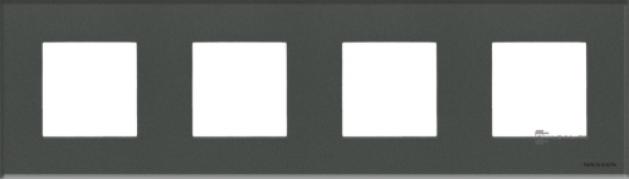 Рамка
Zenit,  4 поста,   цвет - графит,  стекло